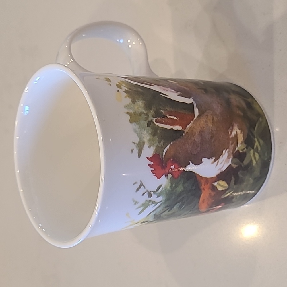 Dunoon Made in England Rooster Farm Fine Bone China Mug